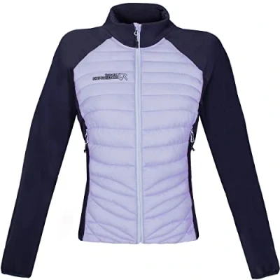 Image of Rock Experience REWJ06001 TEQUILA HYBRID Jacket Women&#039;s 2268 BABY LAVENDER+1924 OLIVE NIGHT M