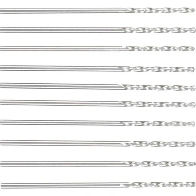 Image of Dormer A002 HSS High Speed Steel Jobber Drill Bit with 118 Degree Tin Tipped Split Point, Pack of 10pcs