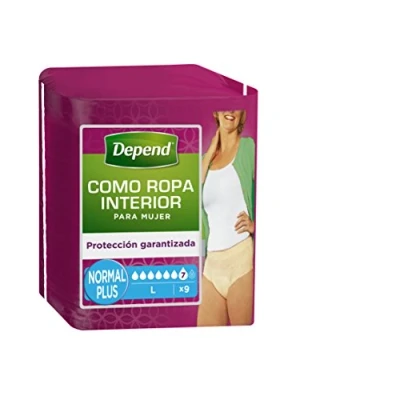 Image of Depend Absorbent Briefs for Urinary Incontinence L Beige