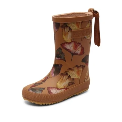Image of bisgaard Fashion Rain Boot, Camel Flowers, 10 UK Child