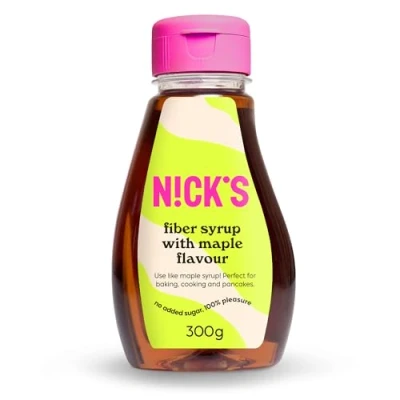 Image of NICKS Fiber Syrup with Maple flavor (300g) Sugar Alternative Keto Sweetener No Added Sugar, Gluten Free