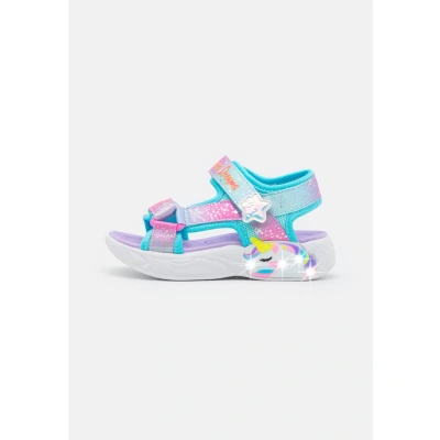 Image of Skechers Unicorn Dreams Sandals purple/multicoloured for kids, Size: 4, Purple/multi/coloured shoes