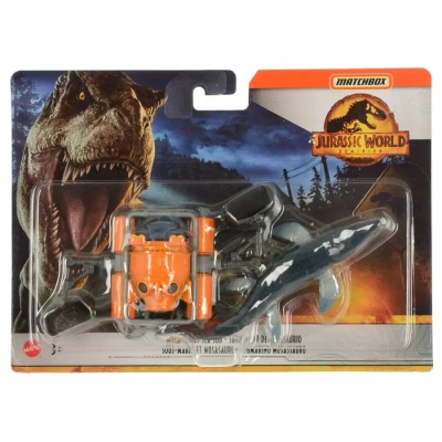 Image of Matchbox Jurassic World Dinosaur Transporter Toy Vehicle for Children from 3 Years Includes Mini Transport