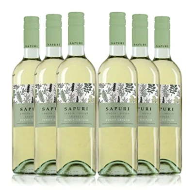 Image of Sapuri Inzolia Pinot Grigio 6 Bottle Case (6 x 750ml 12%)