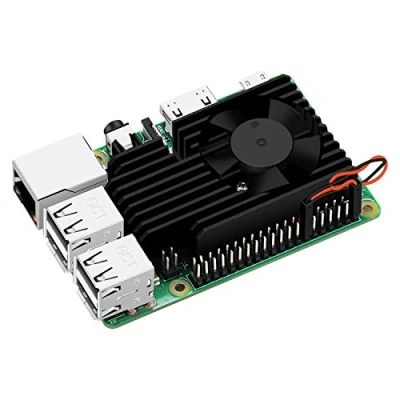 Image of GeeekPi Raspberry Pi 4 Extreme Cooling Fan Kit, Aluminum Heatsink with for 4B &amp; 3 B+(B PLUS) 3B