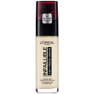 Image of L&#039;Oreal Paris Makeup Waterproof and Long Lasting Liquid Foundation SPF 25 Infaillible 24Hr Fresh Wear Makeup, #5 Pearl, 30 ml
