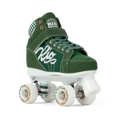 Image of Rio Roller Mayhem II Quad Skates for Children and Adults, Stylish Unisex with Lace &amp; Hook Loop Fastening, Comfortable Supportive Design Exclusive Wheels Indoor Outdoor Use