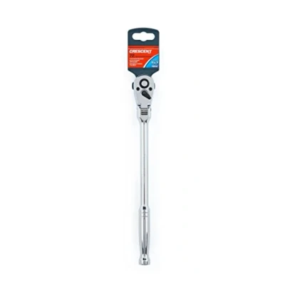 Image of Crescent CRW14 1/2 Inch Drive Flex Head Ratchet with Polished Handle