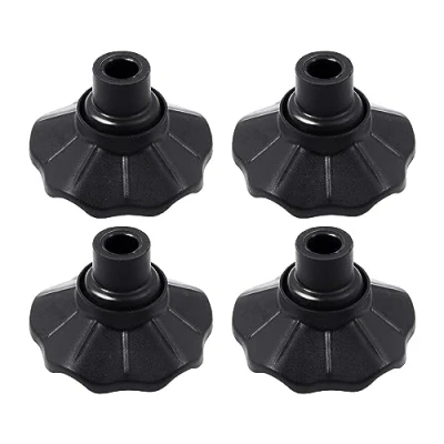 Image of Holdes Furniture Leg Caps Floors Covers 4 Chair Floor Protectors Frog Feet Shape Black, Camping