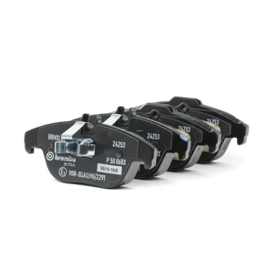 Image of 0054200720, 0054204220, 0054204320, 0054208120, 0064201320 Brake pad set BREMBO P 50 068X prepared for wear indicator without accessories