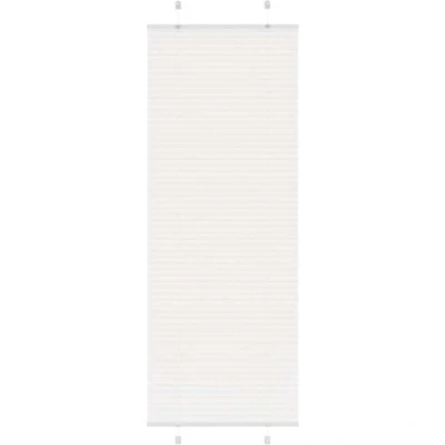 Image of vidaXL Pleated Blind White 70x200 cm Fabric Width 69.4 Polyester