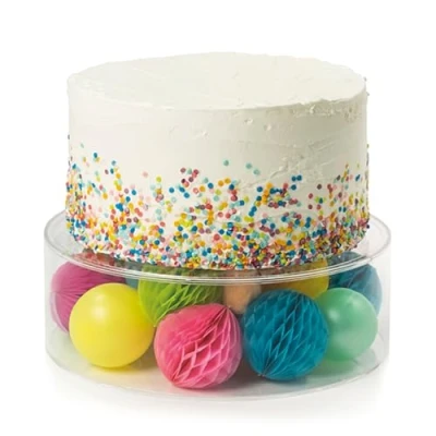 Image of Culpitt Fill A Tier Cake Dummy, Clear Tier, Round Dummy 254 x 101mm (10 4 inch)