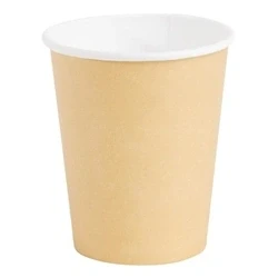 Image of Fiesta Recyclable Coffee Cups Single Wall Kraft 8oz (1000 Pack)