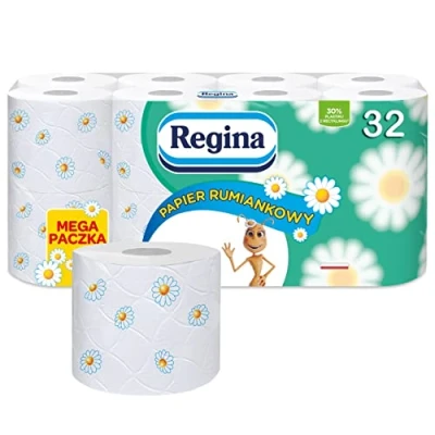 Image of Regina Delicate Durable Chamomile Toilet Paper (32 Rolls)
