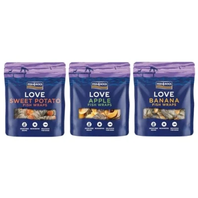 Image of Fish4Dogs Love Fish Wraps Variety Pack