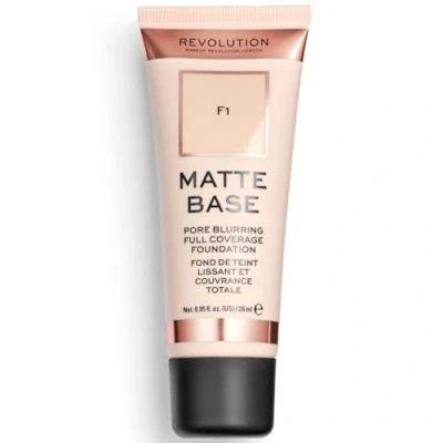 Image of Makeup Revolution, Matte Base, Foundation, F1, 28ml