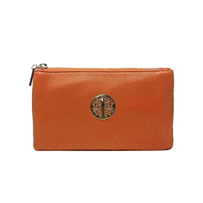 Image of Eye Footwear Women&#039;s Long &amp; Son By Small Clutch, Wristlet, Shoulder,Cross Body Bags 3141 (Orange)