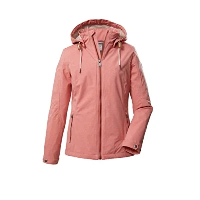Image of G.I.G.A. DX Women&#039;s GS 141 Wmn Sftshll Jckt Casual softshell outdoor jacket with zip off Hood, coral, 38