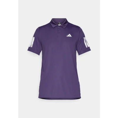 Image of adidas Performance CLUB 3 Stripes Polo shirt, Men&#039;s, Size: XXL, Aurora plum