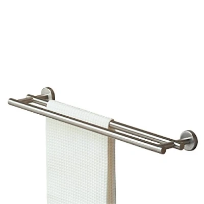 Image of Tiger Stainless Steel Brushed Towel Rail, 58.1 x 5 13 cm, Boston Double, 10 year warranty