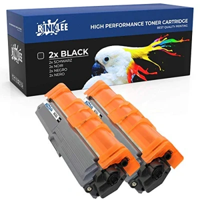 Image of RINKLEE TN241 TN 241BK Toner Cartridge Compatible with Brother HL 3140CW 3150CDW 3170CDW DCP 9015CDW 9020CDW MFC 9140CDN 9330CDW 9340CDW High Yield 2500 Pages BLACK, 2 PACK