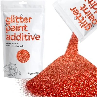 Image of Glitter Paint for Walls Red Holographic Additive Emulsion Latex Acrylic Sparkles Interior Painting 100g / 3.5oz