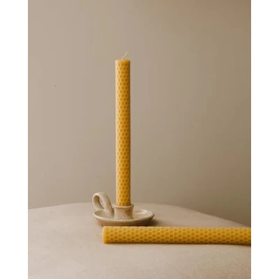 Image of Goldrick 4 Beeswax Candles 100% Beeswax, Natural and Handmade Candle Living