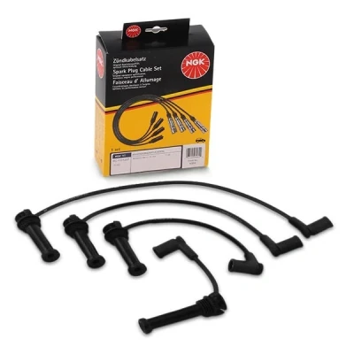Image of 1E0518160B, 1E0518170B, 1EO518180B, 1EO518190B, L81318140B Ignition Lead Set NGK 6984 4 FORD: MONDEO 3, FIESTA 5, Focus Mk1 Hatchback