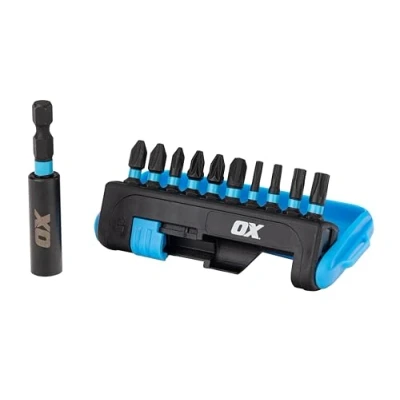 Image of OX Pro 11pc Impact Bit Set, Magnetic Holder, Screwdriver Driver Bits Set Compatible with Others