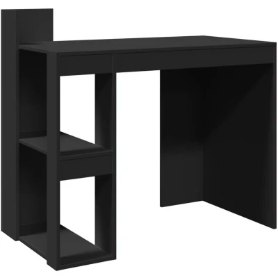 Image of vidaXL Office Desk Black 103.5x56.5x94 cm Engineered Wood