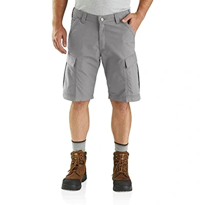 Image of Carhartt Men&#039;s Force Relaxed Fit Ripstop Cargo Work Short, Tarmac, W31