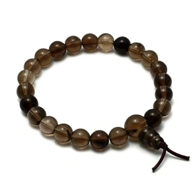 Image of CrystalAge Smoky Quartz Power Bead Bracelet