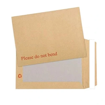 Image of (25 Pack) A4/C4 Hard board backed envelopes with do not bend envelope printed