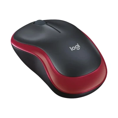 Image of Logitech M185 Wireless Mouse Red 910 002237