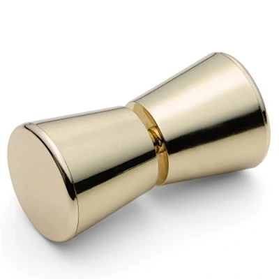 Image of ShowerPart Gold Shower Door Handle/Knob L063G, Handle Length of Half Knob 33mm, Screw Diameter 5.7mm, 15mm, Replacement Parts, 1x