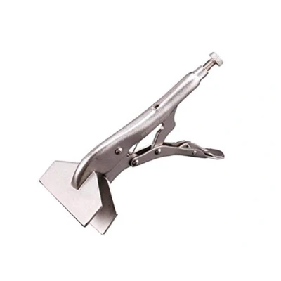 Image of Chiloskit 8&quot; Locking Sheet Metal Clamp Steel Vice Vise Holding Welding Flat Grip Pliers
