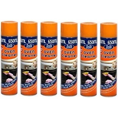 Image of Scotvision® 6 x Insette Oven Hob Cleaner Giant Aerosol Spray Can