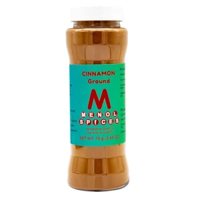Image of Menol Spices Cinnamon ground 70g in sprinkler bottle Gourmet quality
