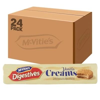 Image of McVitie&#039;s Digestives Creams Vanilla Biscuits, 168 g (24 Pack)