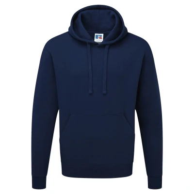 Image of Russell Athletic Mens Authentic Hooded Sweatshirt / Hoodie (French Navy) Multicolour Size Large