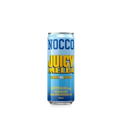 Image of SORINA 6 cans of NOCCO BCAA Drink Juicy Melba Summer Edition 2023 Buxtrade 330ml 105 mg caffeine