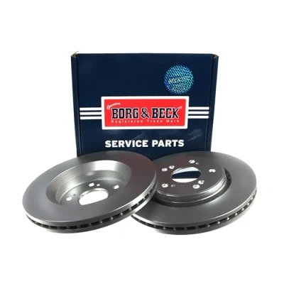 Image of Borg &amp; Beck BBD4639 Brake Disc Pair (Front): Honda CRV III 07