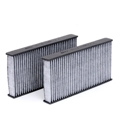 Image of 272770001R, 272772951R, 272778773R, 52419600 Pollen Filter VALEO CLIMFILTER PROTECT 715607 Activated Carbon 264, 264mm RENAULT: LAGUNA 3