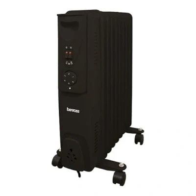 Image of Benross 2000W 9 Fin Oil Filled Radiator Black
