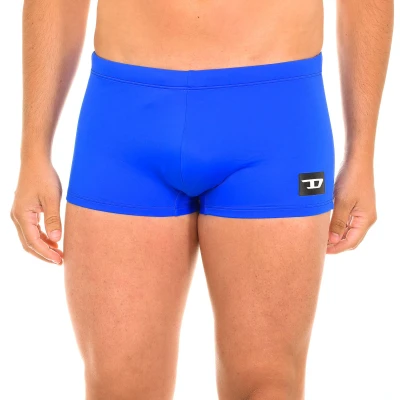 Image of Diesel Mens Boxer Swimsuit with Adjustable Laces 00SMNR 0BAXS Blue Size Large