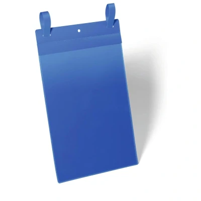Image of Durable Document Pocket with Straps A4 Portrait, Pack of 50 Pieces, Dark Blue