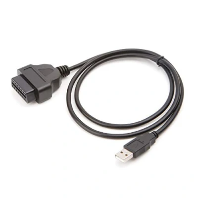 Image of Kadagg 16Pin OBD2 To USB Port Adapter Cable Connector Diagnostic Tool Blue