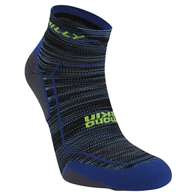Image of Hilly Men&#039;s Lite Comfort Socks, Cobatl/Charcoal, S UK