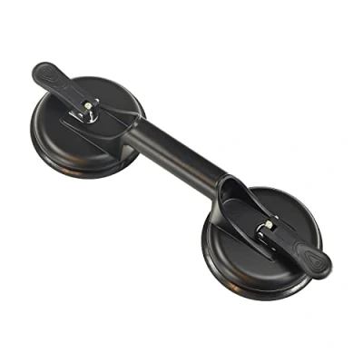 Image of Glass Suction Cups Heavy Duty Aluminum Vacuum Plate Handle Suckers to Lift Large Glass/Tile Cup Lifter/Moving Glass/Pad for Lifting/Dent Puller Floor Gap Fixer, 100 kg Lifting Capacity