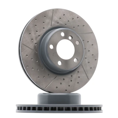 Image of 34106797602, 34116797602 Brake disc BLUE PRINT ADB114375 Front Axle 340mm 30mm 5 Hole 120mm slotted/perforated, internally vented Coated High carbon